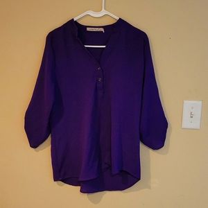Purple top, size L
